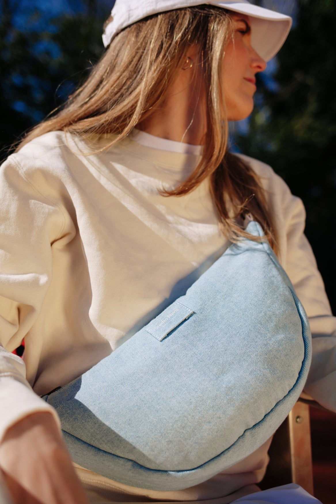 Denim Adult Fanny Pack | Blue