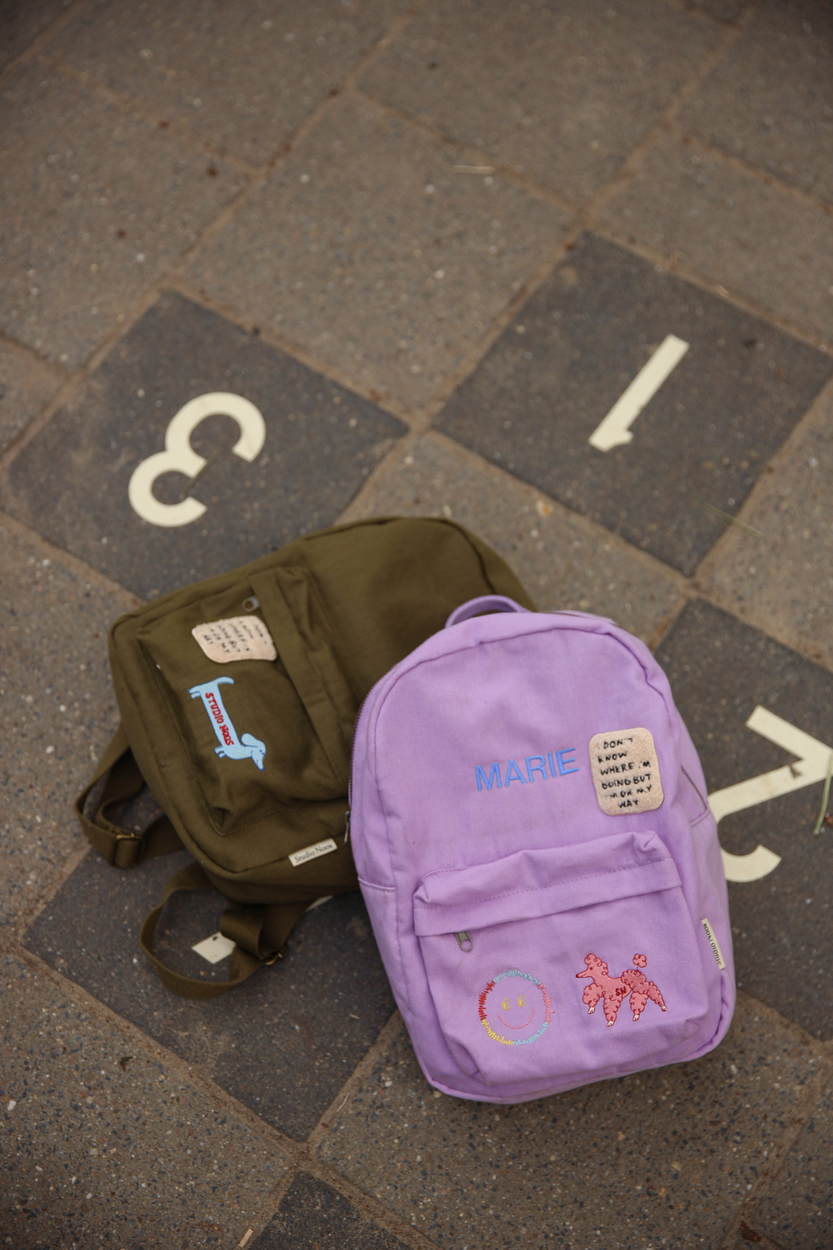 Cotton Midi Backpack | Lilac